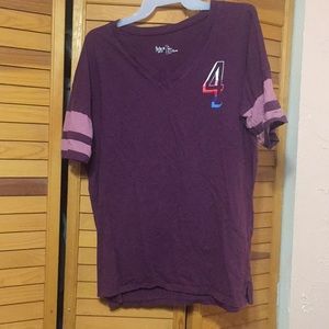 Flirtitude Active size Large football t-shirt